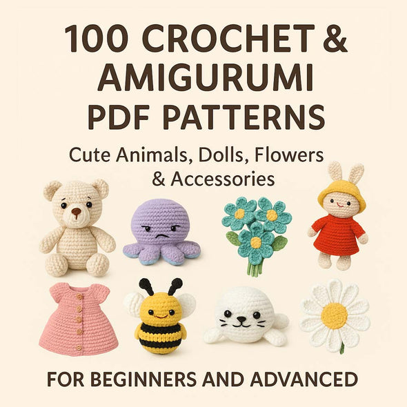 Ultimate Crochet Pattern Collection (100 PDF Files) – All Skill Levels