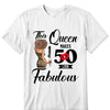 This Queen Makes 50 Look Fabulous Leopard T-Shirt, 50th Birthday Ideas Cotton Shirt