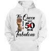 This Queen Makes 50 Look Fabulous Leopard T-Shirt, 50th Birthday Ideas Cotton Shirt