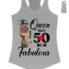 This Queen Makes 50 Look Fabulous Leopard T-Shirt, 50th Birthday Ideas Cotton Shirt