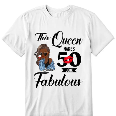 This Queen makes 50 look Fabulous 50th Birthday T-Shirt