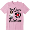 Personalized Photo This Queen Makes 50 Look Fabulous Shirt, Leopard Birthday Queen Shirt, Birthday Gift For Women Girls, Birthday Gift For Mom