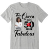 Personalized Photo This Queen Makes 50 Look Fabulous Shirt, Leopard Birthday Queen Shirt, Birthday Gift For Women Girls, Birthday Gift For Mom
