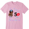 Custom 50th Birthday Shirt For Women, 50 Years Old Birthday Shirt, Personalized Birthday Gift, Stepping Into My 50th Birthday Like A Queen