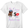 Custom 50th Birthday Shirt For Women, 50 Years Old Birthday Shirt, Personalized Birthday Gift, Stepping Into My 50th Birthday Like A Queen