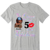 Custom 50th Birthday Shirt For Women, 50 Years Old Birthday Shirt, Personalized Birthday Gift, Stepping Into My 50th Birthday Like A Queen