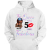 Custom 50th Birthday Shirt For Women, 50 Years Old Birthday Shirt, Personalized Birthday Gift, Stepping Into My 50th Birthday Like A Queen