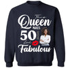 This Queen Makes 50 Look Fabulous 50th Birthday Shirt,50th Birthday Shirt Fifty and Fabulous Shirt 50 Birthday Shirt 50 and Fabulous Birthday Shirts for Women Birthday Crew Shirts Custom Shirt