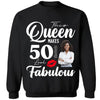 This Queen Makes 50 Look Fabulous 50th Birthday Shirt,50th Birthday Shirt Fifty and Fabulous Shirt 50 Birthday Shirt 50 and Fabulous Birthday Shirts for Women Birthday Crew Shirts Custom Shirt