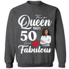 This Queen Makes 50 Look Fabulous 50th Birthday Shirt,50th Birthday Shirt Fifty and Fabulous Shirt 50 Birthday Shirt 50 and Fabulous Birthday Shirts for Women Birthday Crew Shirts Custom Shirt