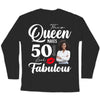 This Queen Makes 50 Look Fabulous 50th Birthday Shirt,50th Birthday Shirt Fifty and Fabulous Shirt 50 Birthday Shirt 50 and Fabulous Birthday Shirts for Women Birthday Crew Shirts Custom Shirt