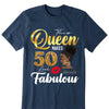 50th Birthday Shirt for Women, 50 and Fabulous Shirt, 50th Birthday Gift, Birthday Party Shirt, Birthday Girl Shirt, Birthday Queen Shirt