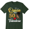 50th Birthday Shirt for Women, 50 and Fabulous Shirt, 50th Birthday Gift, Birthday Party Shirt, Birthday Girl Shirt, Birthday Queen Shirt