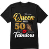50th Birthday Shirt for Women, 50 and Fabulous Shirt, 50th Birthday Gift, Birthday Party Shirt, Birthday Girl Shirt, Birthday Queen Shirt