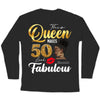 50th Birthday Shirt for Women, 50 and Fabulous Shirt, 50th Birthday Gift, Birthday Party Shirt, Birthday Girl Shirt, Birthday Queen Shirt