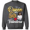 Custom 50th Birthday Shirt For Women, 50 Years Old Birthday Shirt, Personalized Birthday Gift, Stepping Into My 50th Birthday Like A Queen