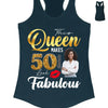 Custom 50th Birthday Shirt For Women, 50 Years Old Birthday Shirt, Personalized Birthday Gift, Stepping Into My 50th Birthday Like A Queen