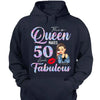 Custom 50th Birthday Shirt For Women, 50 Years Old Birthday Shirt, Personalized Birthday Gift, Stepping Into My 50th Birthday Like A Queen