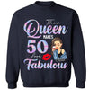 Custom 50th Birthday Shirt For Women, 50 Years Old Birthday Shirt, Personalized Birthday Gift, Stepping Into My 50th Birthday Like A Queen
