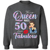 Custom 50th Birthday Shirt For Women, 50 Years Old Birthday Shirt, Personalized Birthday Gift, Stepping Into My 50th Birthday Like A Queen
