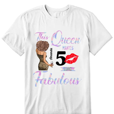 Personalized Queen Birthday Shirt, Happy Birthday To Me Women, Custom Birthday Shirt, Birthday Shirt For Women, Cute Birthday Queen T-Shirt