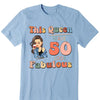 This Queen makes 50 look Fabulous 50th Birthday T-Shirt, 50 & Fabulous Birthday Shirt,Hello 50 Shirt,50th Birthday Shirt,Birthday Queen Shirt