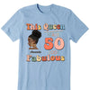 This Queen makes 50 look Fabulous 50th Birthday T-Shirt, 50 & Fabulous Birthday Shirt,Hello 50 Shirt,50th Birthday Shirt,Birthday Queen Shirt