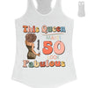 This Queen makes 50 look Fabulous 50th Birthday T-Shirt, 50 & Fabulous Birthday Shirt,Hello 50 Shirt,50th Birthday Shirt,Birthday Queen Shirt