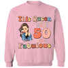 This Queen makes 50 look Fabulous 50th Birthday T-Shirt, 50 & Fabulous Birthday Shirt,Hello 50 Shirt,50th Birthday Shirt,Birthday Queen Shirt