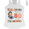 This Queen makes 50 look Fabulous 50th Birthday T-Shirt, 50 & Fabulous Birthday Shirt,Hello 50 Shirt,50th Birthday Shirt,Birthday Queen Shirt