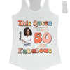 This Queen makes 50 look Fabulous 50th Birthday T-Shirt, 50 & Fabulous Birthday Shirt,Hello 50 Shirt,50th Birthday Shirt,Birthday Queen Shirt