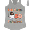 This Queen makes 50 look Fabulous 50th Birthday T-Shirt, 50 & Fabulous Birthday Shirt,Hello 50 Shirt,50th Birthday Shirt,Birthday Queen Shirt