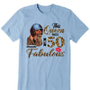 This Queen makes 50 look Fabulous 50th Birthday T-Shirt, Personalized A Queen Was Born Birthday Women, Birthday T Shirts, Custom Name Custom Date Birthday Shirt