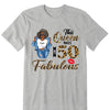 This Queen makes 50 look Fabulous 50th Birthday T-Shirt, Personalized A Queen Was Born Birthday Women, Birthday T Shirts, Custom Name Custom Date Birthday Shirt