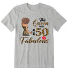 This Queen makes 50 look Fabulous 50th Birthday T-Shirt, Personalized A Queen Was Born Birthday Women, Birthday T Shirts, Custom Name Custom Date Birthday Shirt