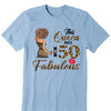 This Queen makes 50 look Fabulous 50th Birthday T-Shirt, Personalized A Queen Was Born Birthday Women, Birthday T Shirts, Custom Name Custom Date Birthday Shirt
