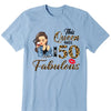 This Queen makes 50 look Fabulous 50th Birthday T-Shirt, Personalized A Queen Was Born Birthday Women, Birthday T Shirts, Custom Name Custom Date Birthday Shirt