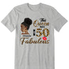 This Queen makes 50 look Fabulous 50th Birthday T-Shirt, Personalized A Queen Was Born Birthday Women, Birthday T Shirts, Custom Name Custom Date Birthday Shirt