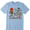 This Queen makes 50 look Fabulous 50th Birthday T-Shirt, Personalized A Queen Was Born Birthday Women, Birthday T Shirts, Custom Name Custom Date Birthday Shirt