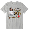 This Queen makes 50 look Fabulous 50th Birthday T-Shirt, Personalized A Queen Was Born Birthday Women, Birthday T Shirts, Custom Name Custom Date Birthday Shirt
