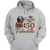 This Queen makes 50 look Fabulous 50th Birthday T-Shirt, Personalized A Queen Was Born Birthday Women, Birthday T Shirts, Custom Name Custom Date Birthday Shirt