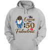 This Queen makes 50 look Fabulous 50th Birthday T-Shirt, Personalized A Queen Was Born Birthday Women, Birthday T Shirts, Custom Name Custom Date Birthday Shirt