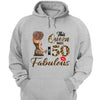 This Queen makes 50 look Fabulous 50th Birthday T-Shirt, Personalized A Queen Was Born Birthday Women, Birthday T Shirts, Custom Name Custom Date Birthday Shirt