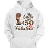 This Queen makes 50 look Fabulous 50th Birthday T-Shirt, Personalized A Queen Was Born Birthday Women, Birthday T Shirts, Custom Name Custom Date Birthday Shirt