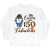 This Queen makes 50 look Fabulous 50th Birthday T-Shirt, Personalized A Queen Was Born Birthday Women, Birthday T Shirts, Custom Name Custom Date Birthday Shirt