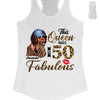 This Queen makes 50 look Fabulous 50th Birthday T-Shirt, Personalized A Queen Was Born Birthday Women, Birthday T Shirts, Custom Name Custom Date Birthday Shirt