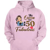 This Queen makes 50 look Fabulous 50th Birthday T-Shirt, Personalized A Queen Was Born Birthday Women, Birthday T Shirts, Custom Name Custom Date Birthday Shirt