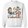 This Queen makes 50 look Fabulous 50th Birthday T-Shirt, Personalized A Queen Was Born Birthday Women, Birthday T Shirts, Custom Name Custom Date Birthday Shirt