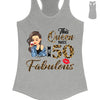 This Queen makes 50 look Fabulous 50th Birthday T-Shirt, Personalized A Queen Was Born Birthday Women, Birthday T Shirts, Custom Name Custom Date Birthday Shirt