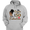 This Queen makes 50 look Fabulous 50th Birthday T-Shirt, Personalized A Queen Was Born Birthday Women, Birthday T Shirts, Custom Name Custom Date Birthday Shirt